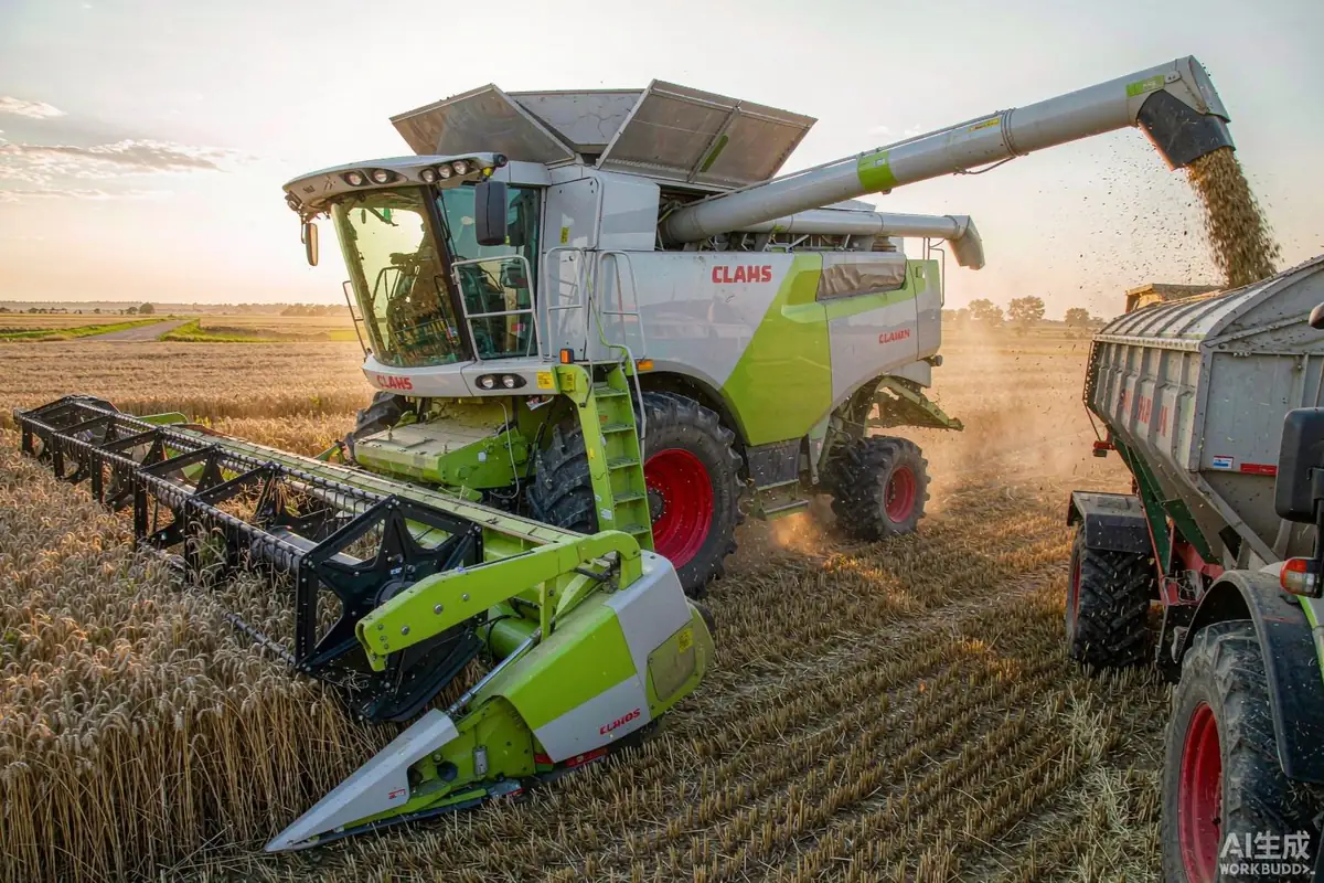 克拉斯 LEXION 8700 联合收割机特写